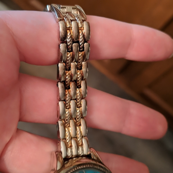14k Gold Turquoise Vtg watch - Picture 6 of 16
